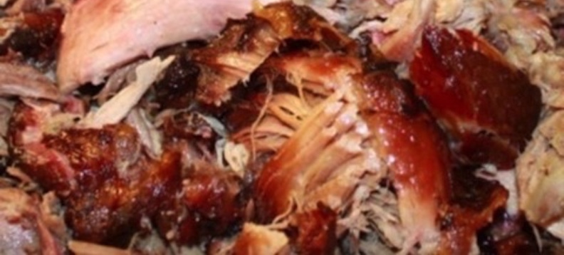 Juicy hand pulled pork resulting in the most delicious barbecue
